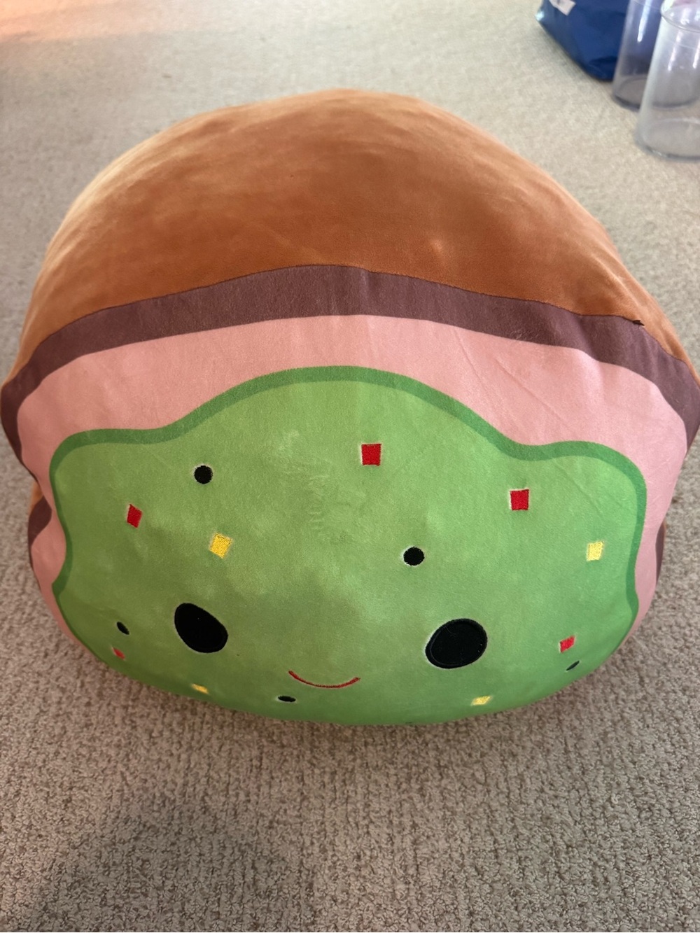 Squishmallows Green Brown avocado toast